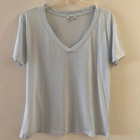 (2) SPLENDID Kate V Neck Short Sleeve Tees - Picture 2 of 6